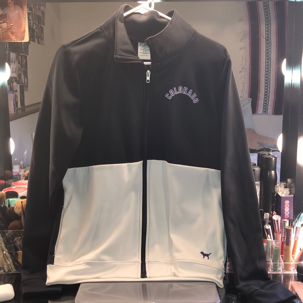 PINK dri-fit Rockies zip-up